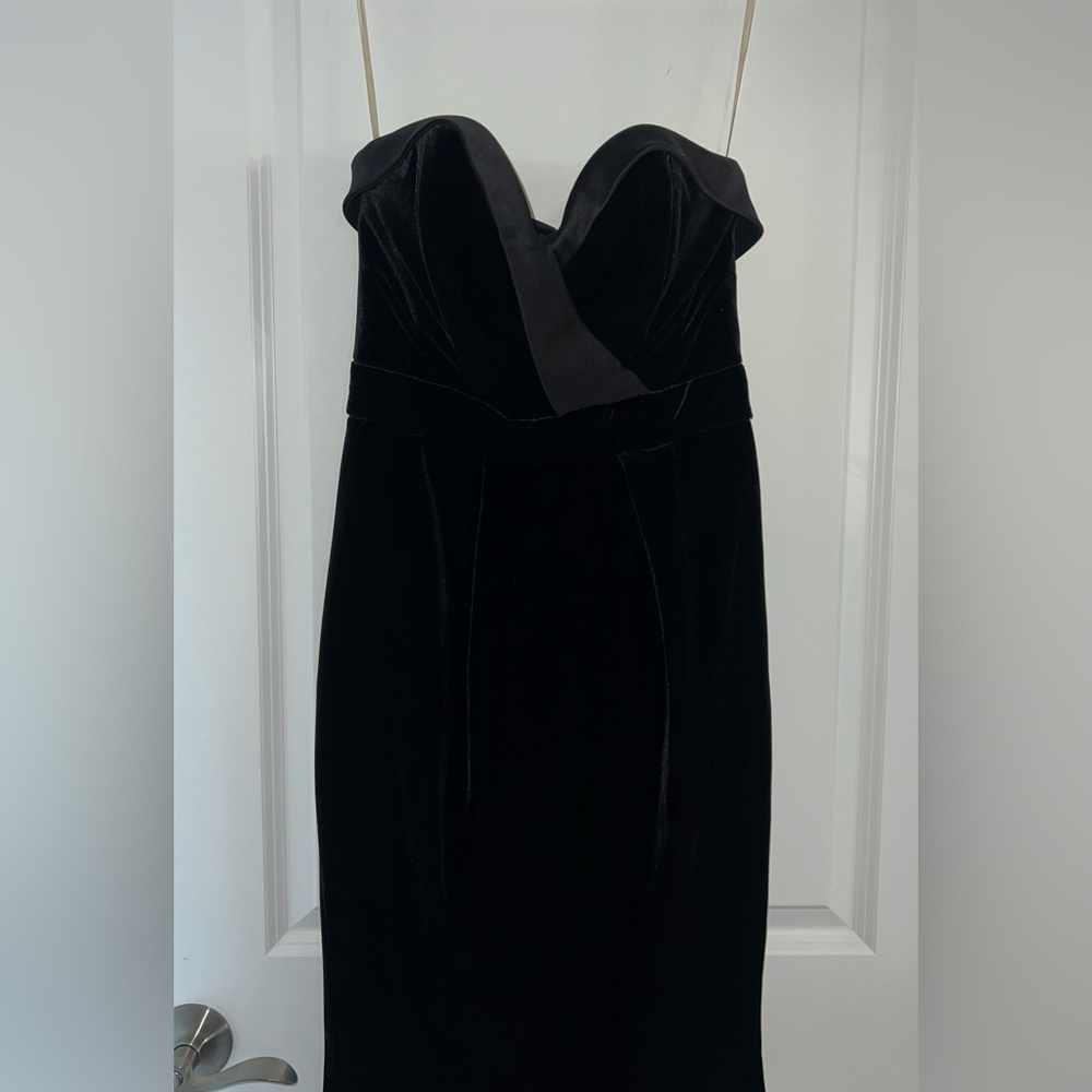 HOUSE OF CB VELVET/SATIN DRESS SIZE MED